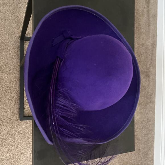 Jack Mcconnell Vintage hat, Purple Wool, Beautiful Unique. 100% Wool. - Picture 3 of 10